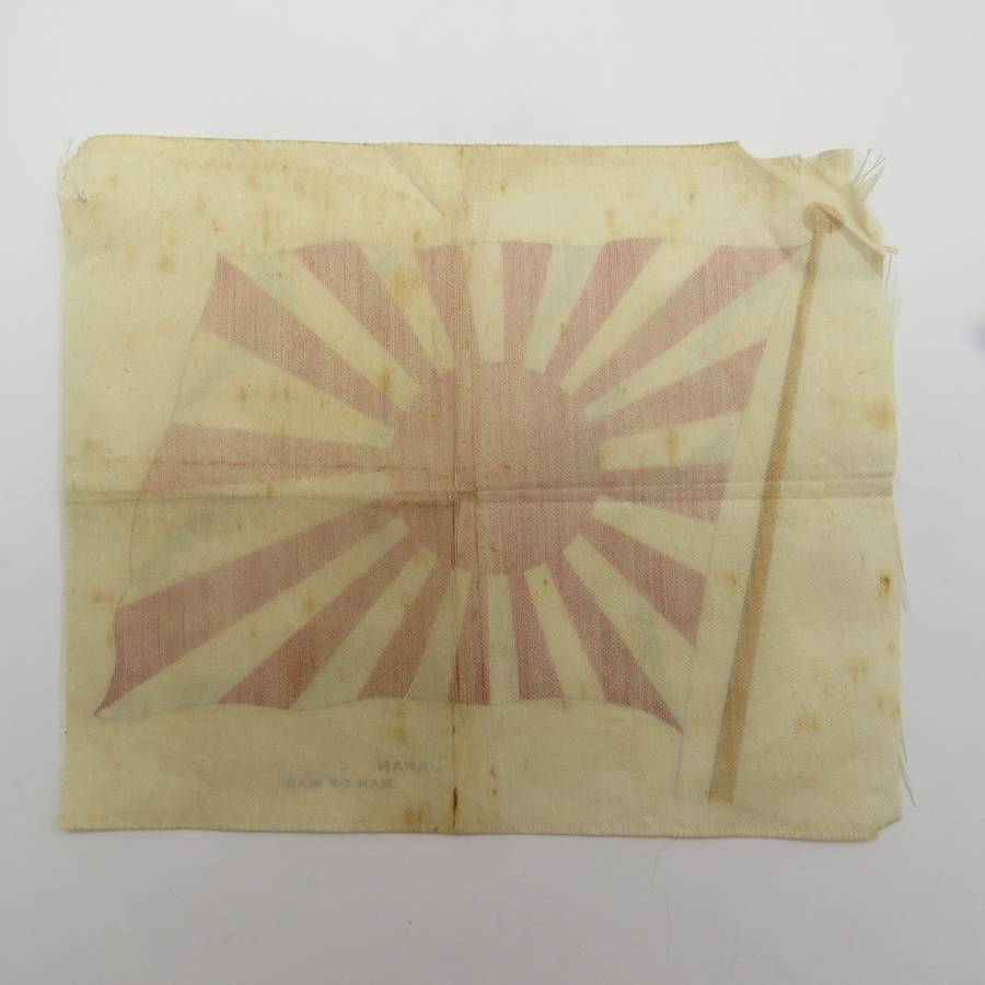 Japan Man of war Vintage flag on silk
