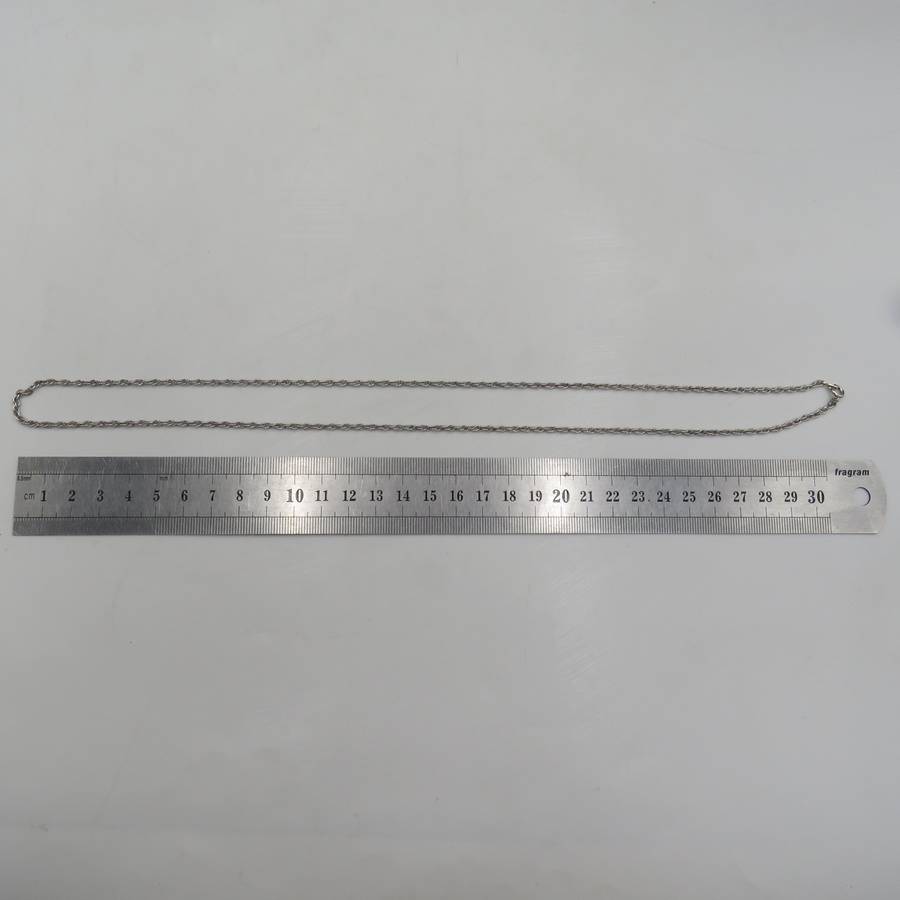 Vintage sterling silver rope chain necklace - weighs 9,2g