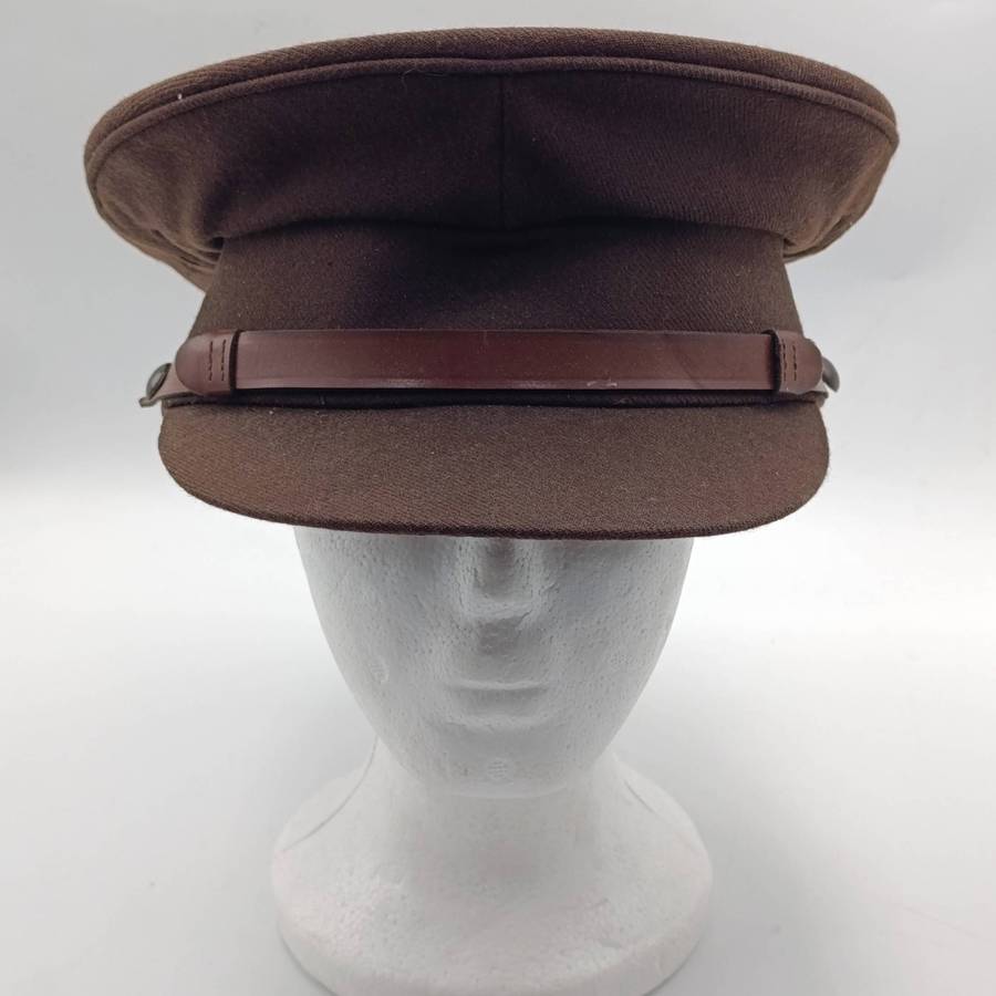 Vintage SAPMI Pretoria dark brown peak cap - size 56