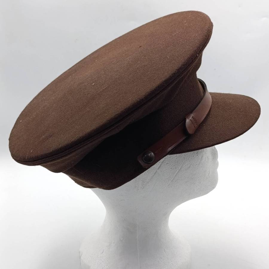 Vintage SAPMI Pretoria dark brown peak cap - size 56