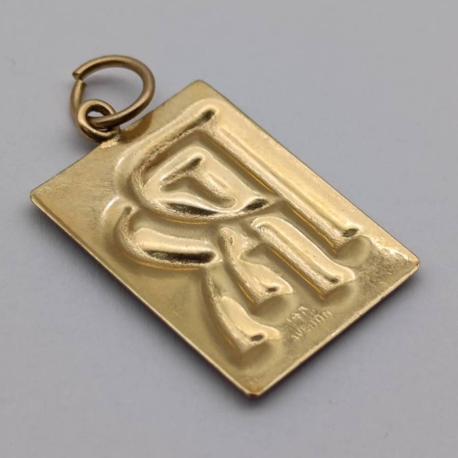 Rolls Royce 14 kt vintage gold pendant 2,9g