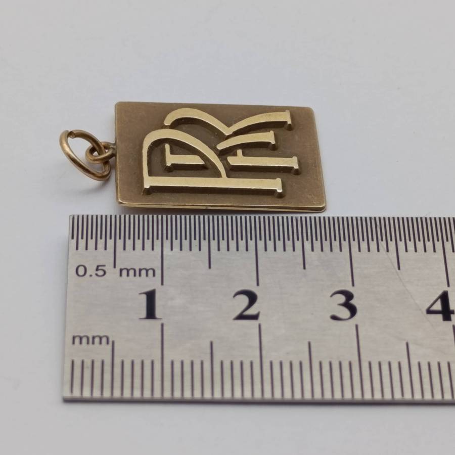 Rolls Royce 14 kt vintage gold pendant 2,9g