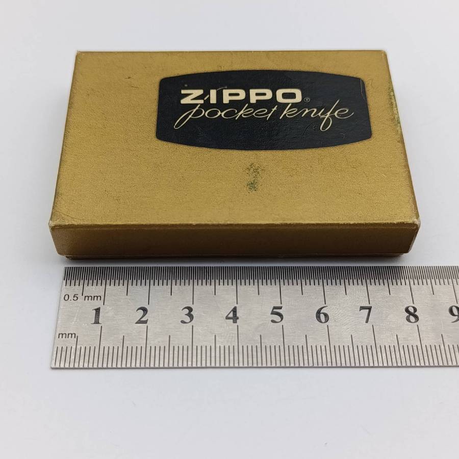 Jeffrey Dresser Zippo advertising pocket knife in box