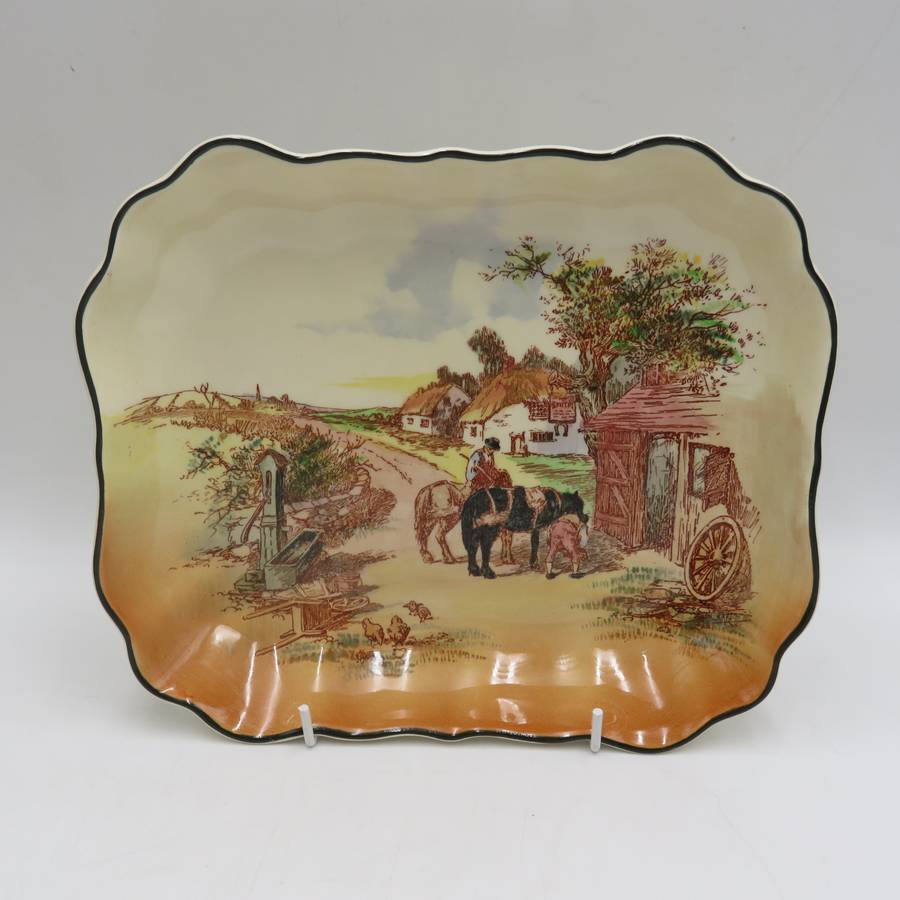 Vintage Royal Doulton Rustic England serving platter