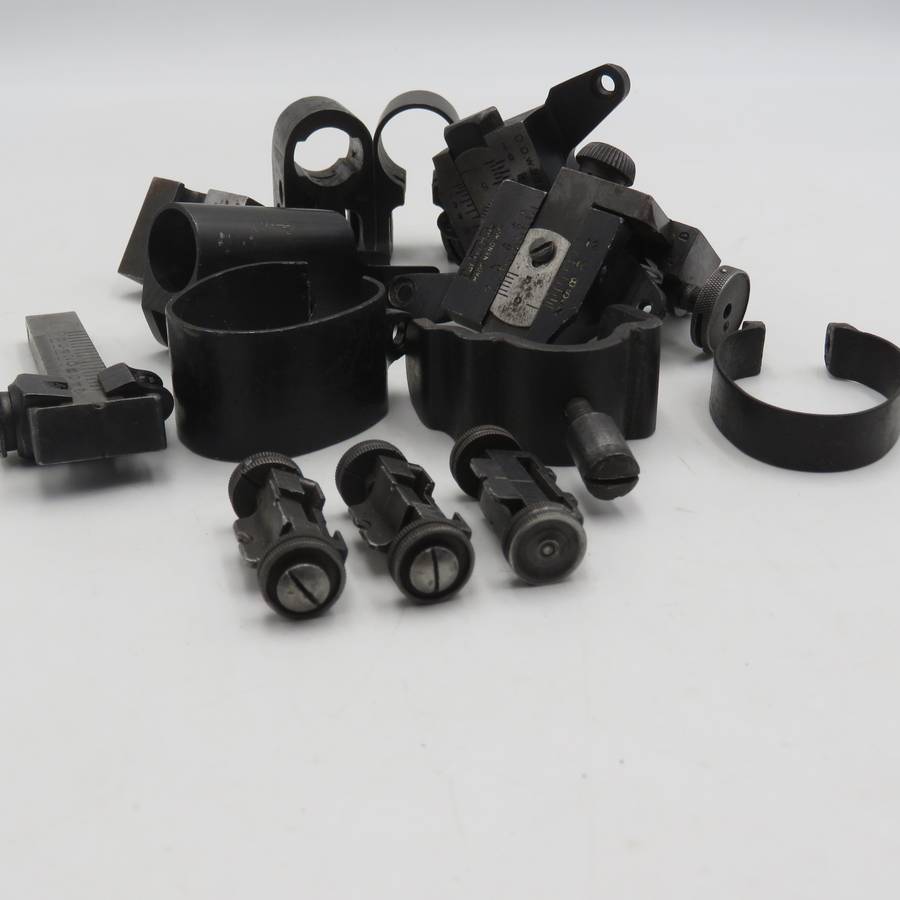 Lot of vintage rifle sight accessories