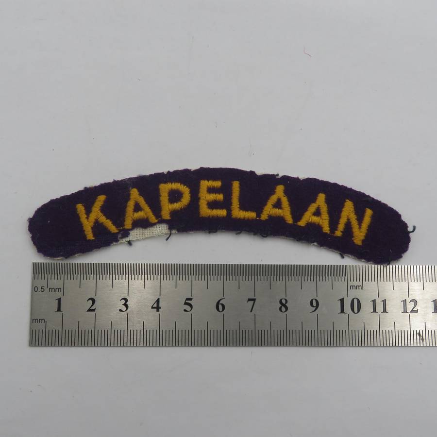 Pair of SADF Chaplain Kapelaan shoulder titles