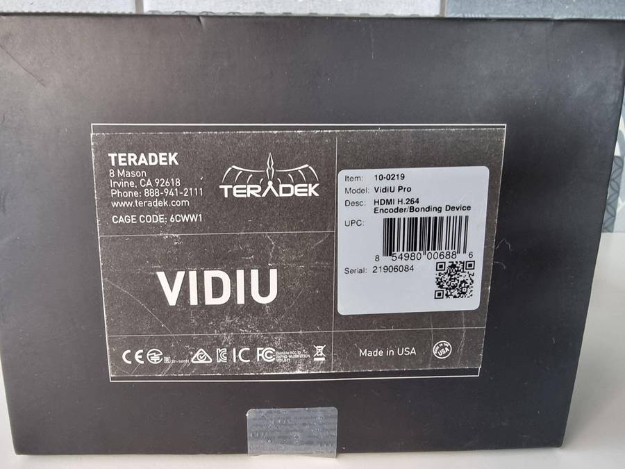 Teradek ViDiU Pro HD Live Streaming WiFi HDMI H.264 Video Encoder and Combiner