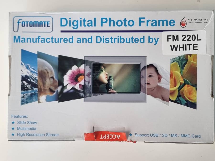 7" Digital Photo Frame - Black