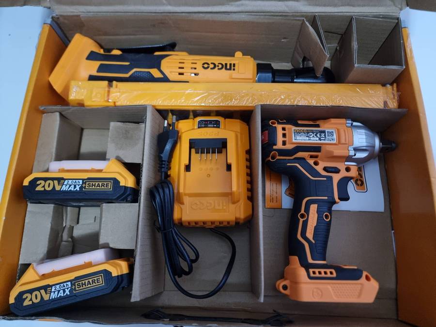 Ingco 2 in 1 Cordless Combo Set 20V