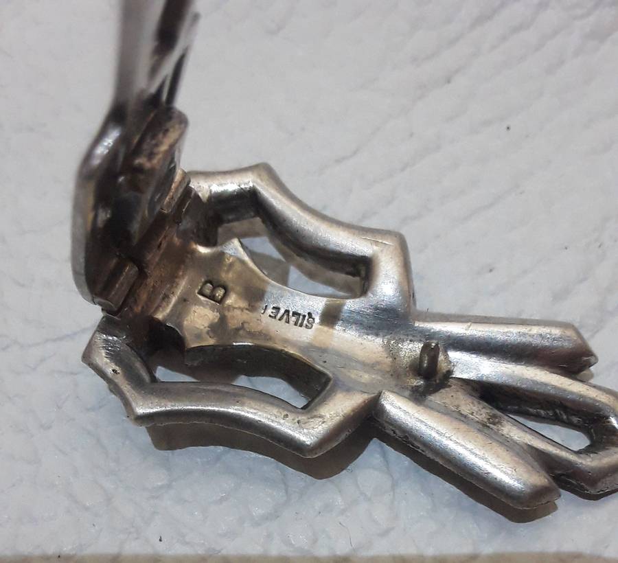 Vintage .925 Silver ladies brooch 12.7 gr