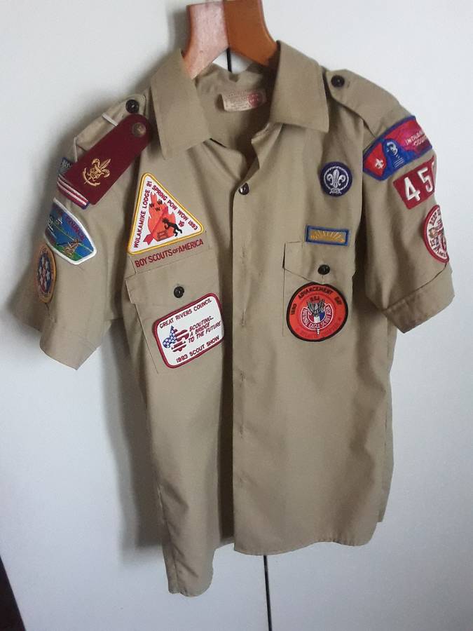 Original Boy Scouts of America shirt 1991/1993 Order of the arrow and the scout annual book combo