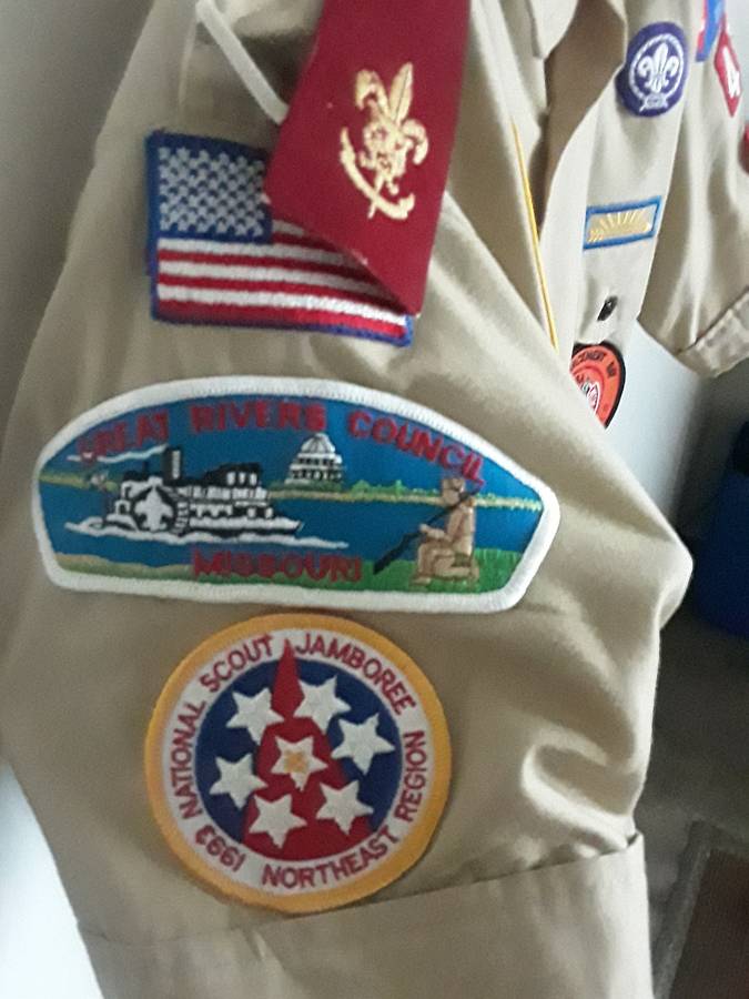 Original Boy Scouts of America shirt 1991/1993 Order of the arrow and the scout annual book combo
