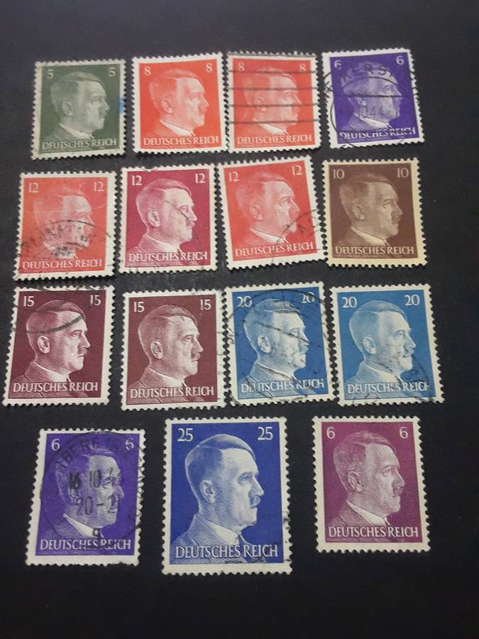 1941 Germany stamp lot (15)