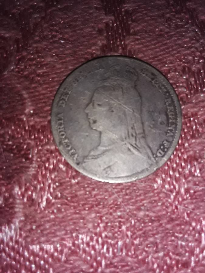Victoria Del Gratia Brit Regina F:D 1889 Coin