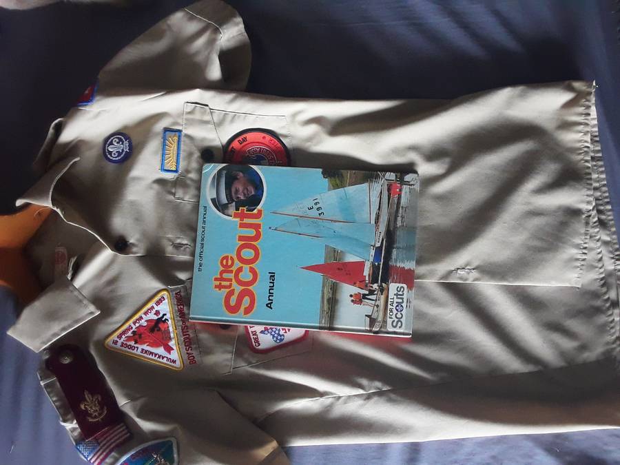 Original Boy Scouts of America shirt 1991/1993 Order of the arrow and the scout annual book combo