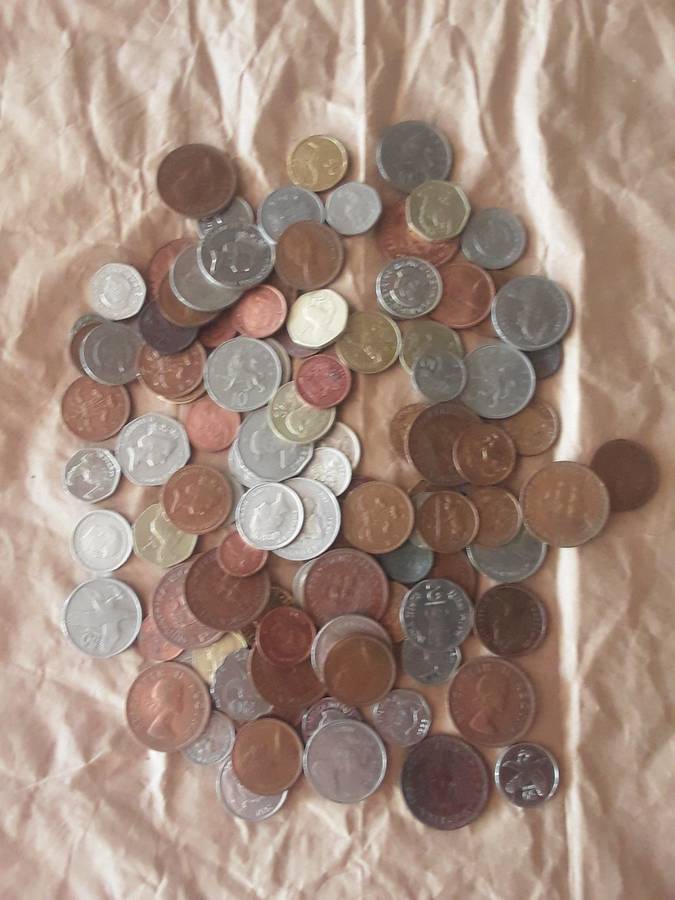 World mix coins lot 700gr