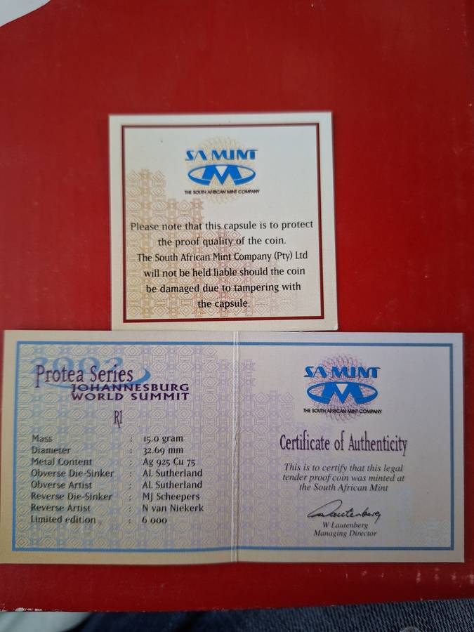 2002 SILVER R1 - PROTEA SERIES -JHB WORLD SUMMIT