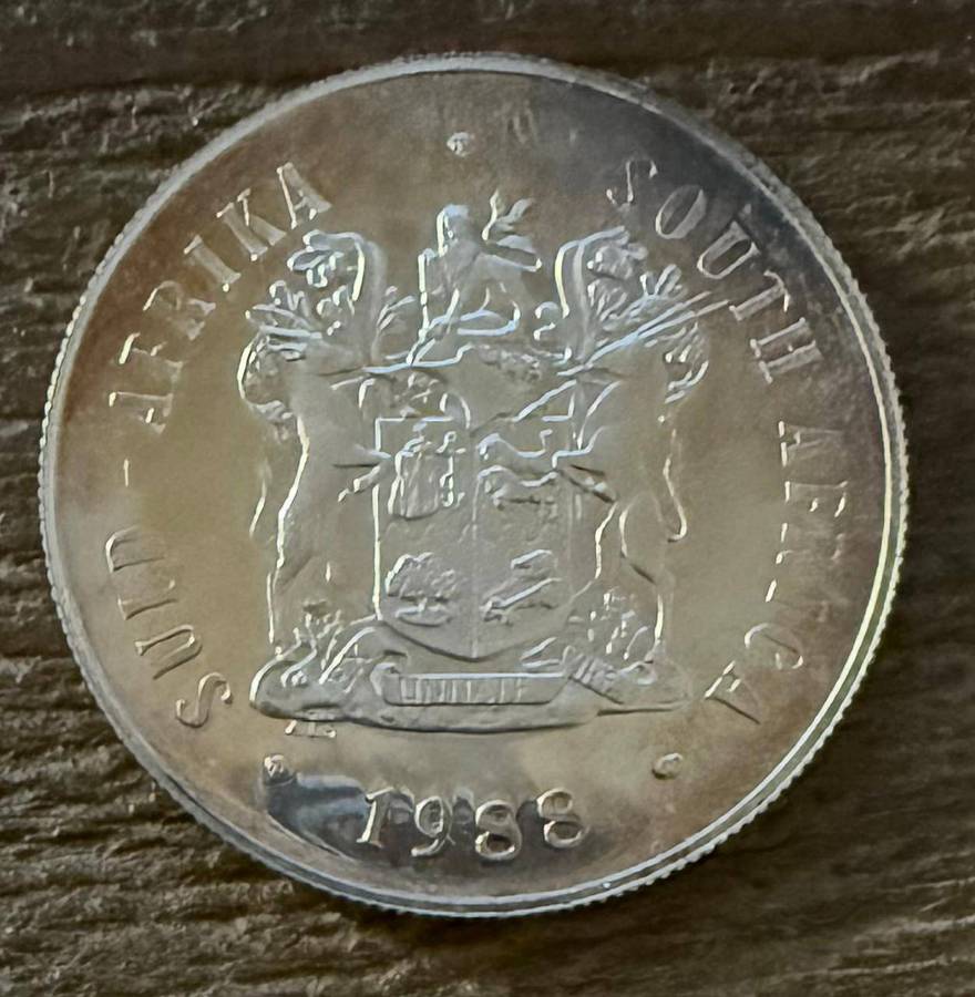 SILVER ONE RAND Proof - 1988 - Trio Set - Dias/ Huguenot/ Trek - bid PER COIN -winner takes full set