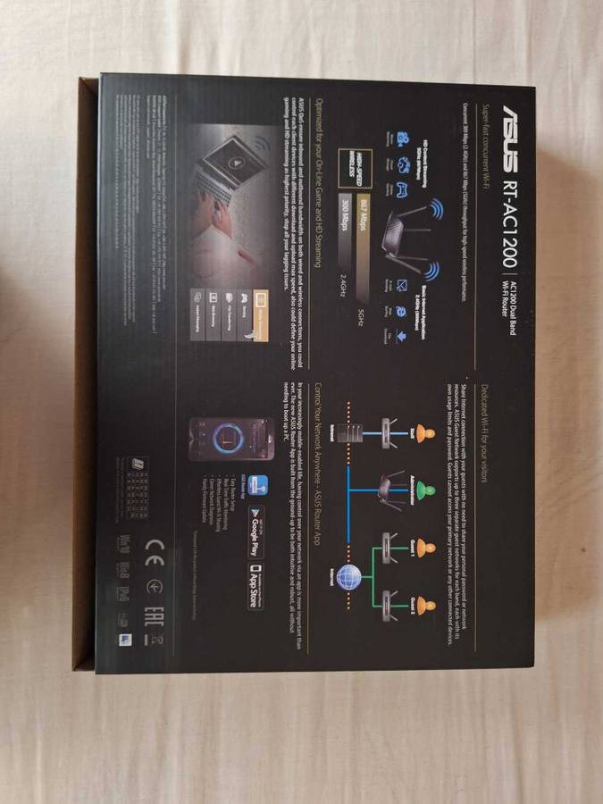 ASUS RT-AC1200 WiFi  AC1200 Dual-Band  Wireless Router
