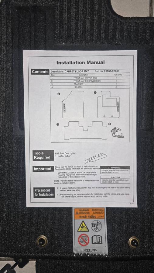 Brand New Toyota Starlet Mats