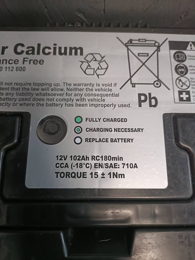 12v Silver Calcium battery