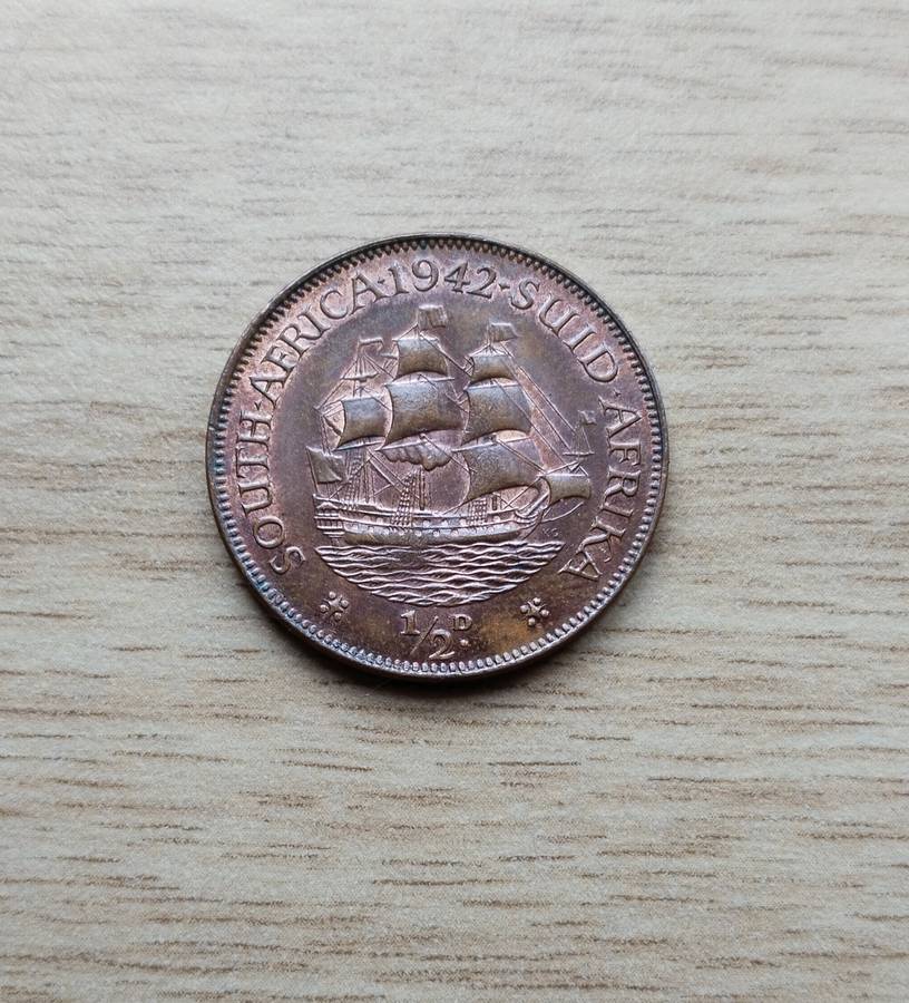 South Africa 1942 Half Penny. Good condition.
