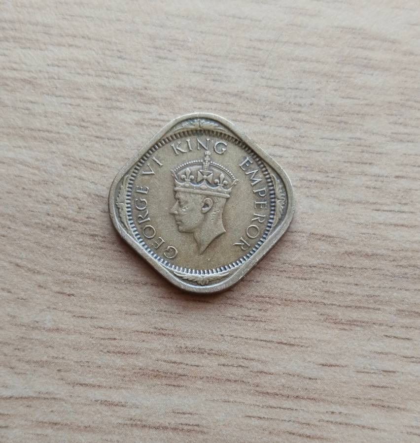 India 1942 1/2 Anna.