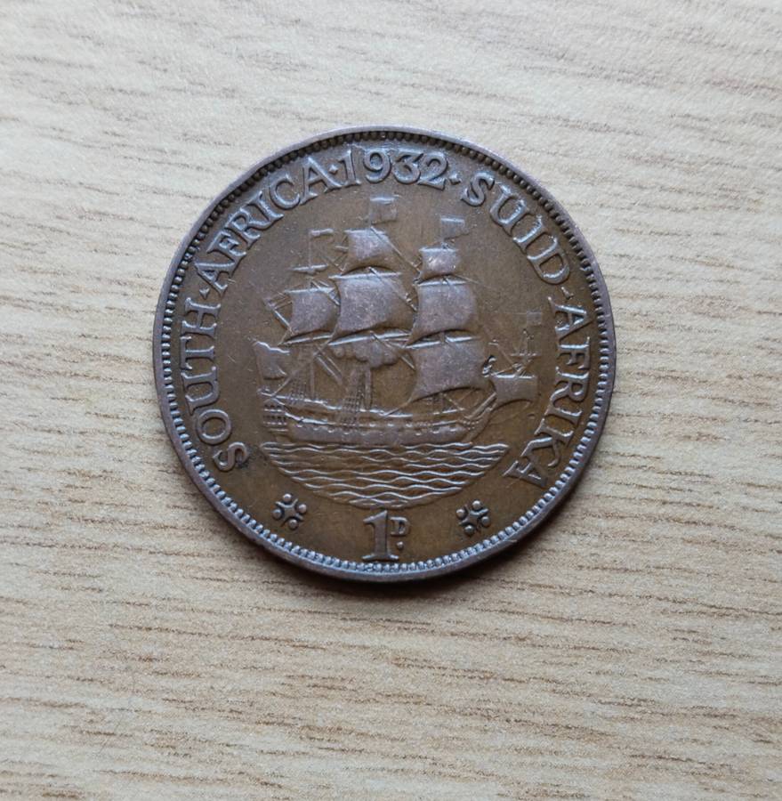South Africa 1932 Full Penny.
