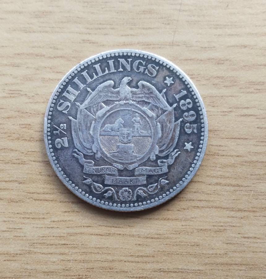 ZAR Paul Kruger 1895 Silver Half Crown. Nice coin!!