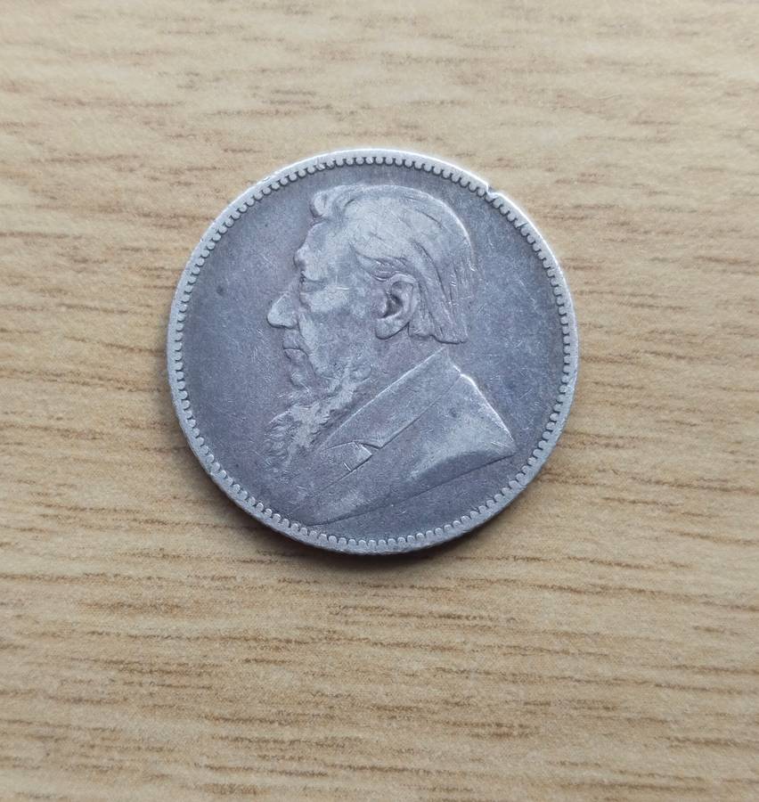 ZAR Paul Kruger 1895 Silver Shilling. Nice date!!
