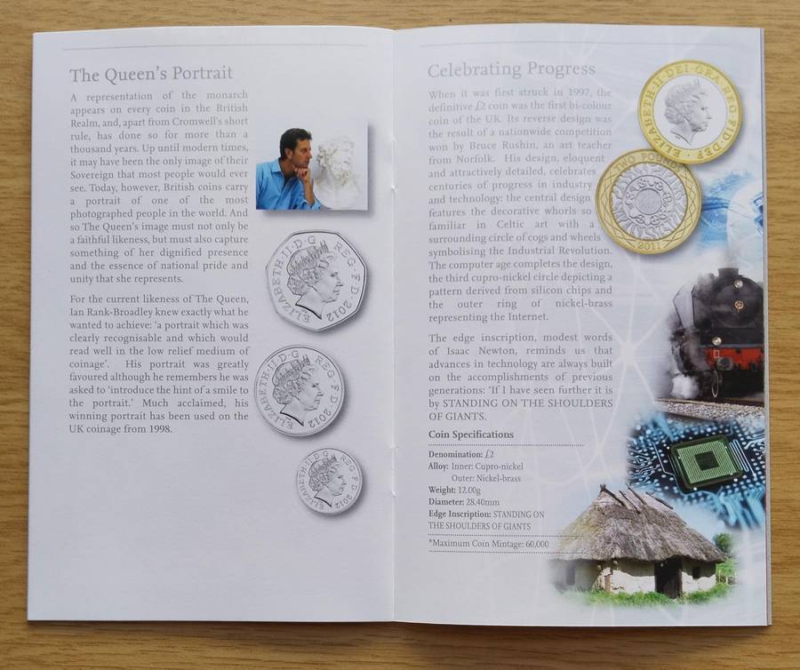 Great Britain 2012 UNC PROOF Coin set. Great collection!!!