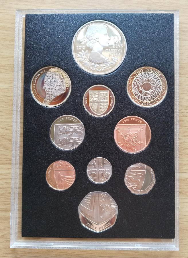 Great Britain 2012 UNC PROOF Coin set. Great collection!!!
