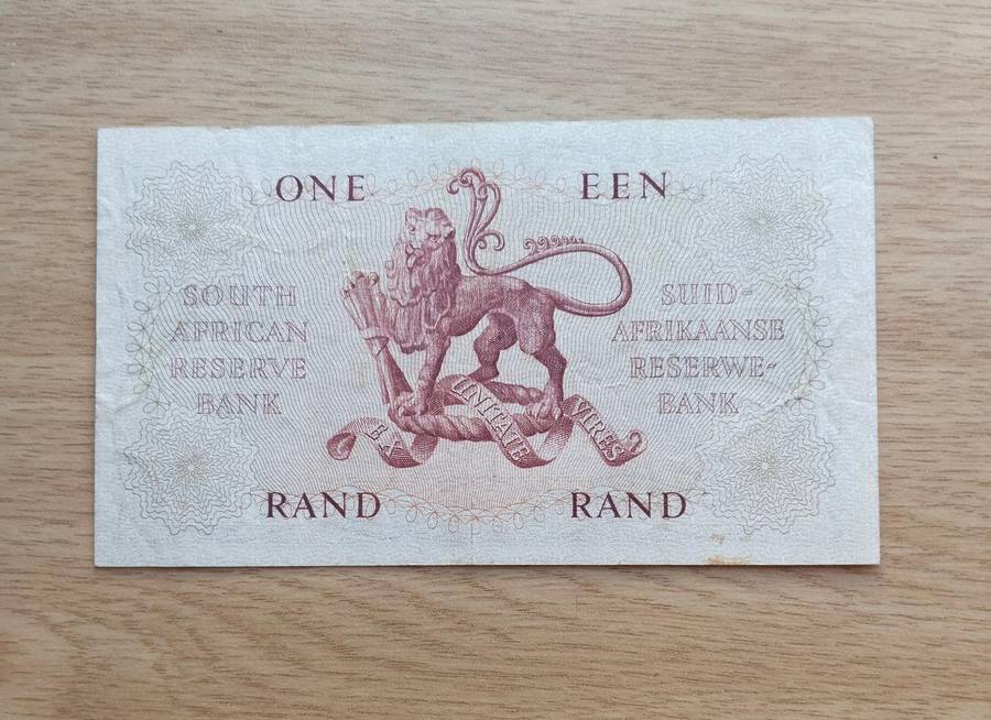 South Africa G. Rissik old R1 Bank Note. (840)