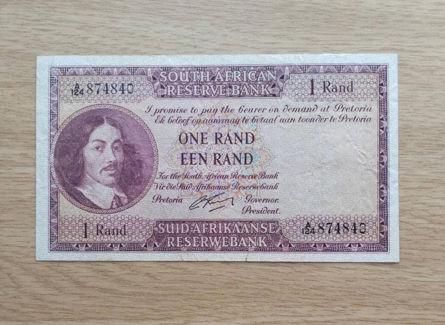 South Africa G. Rissik old R1 Bank Note. (840)