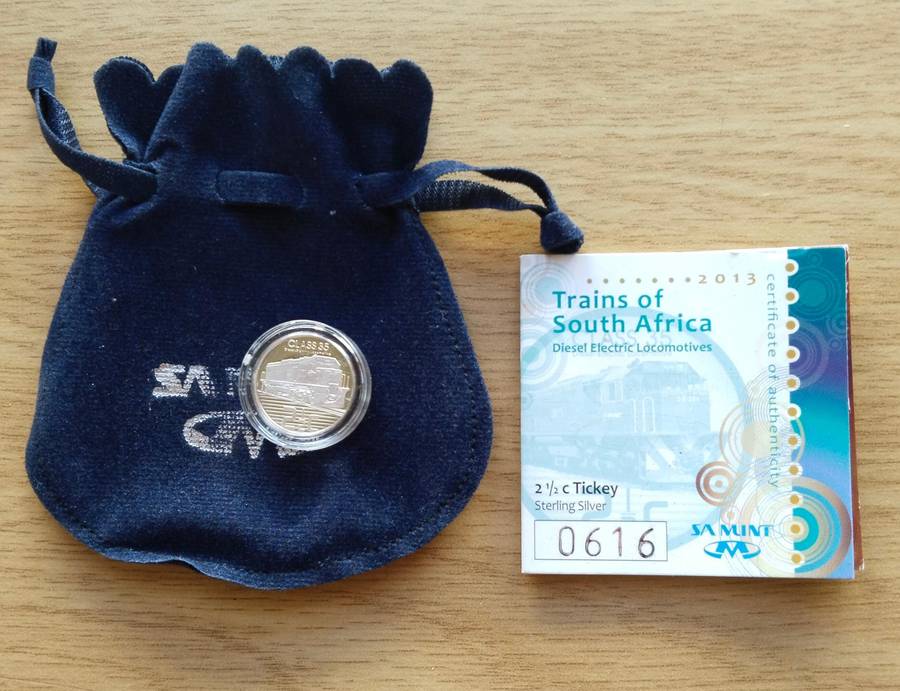 South Africa 2013 Proof Trains of South Africa 2 1/cent. No 616