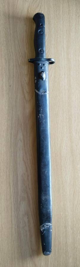 Police 1907 Wilkinson long Bayonet With Scabbard. 550mm long.