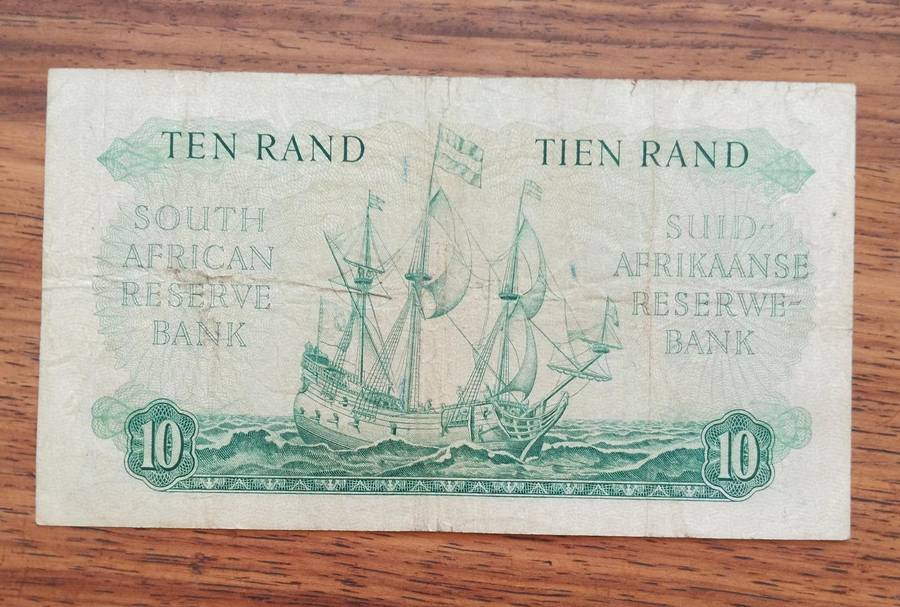 South Africa G Rissik old R10 Bank Note. (897)