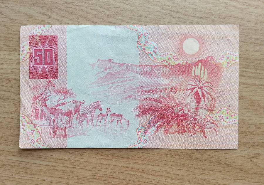 South African de Kock old R50 Bank Note. (001)