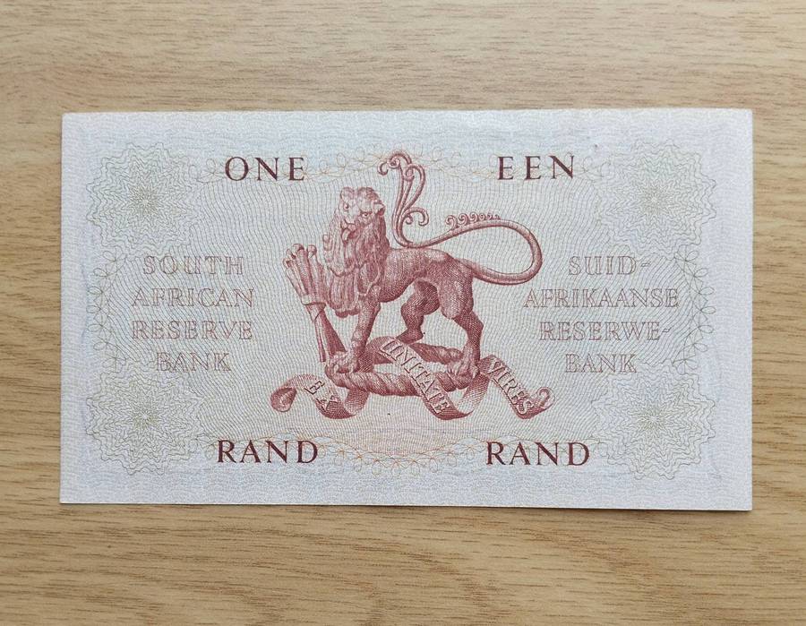 South Africa G. Rissik Good Condition Old R1 Bank Note. (957)