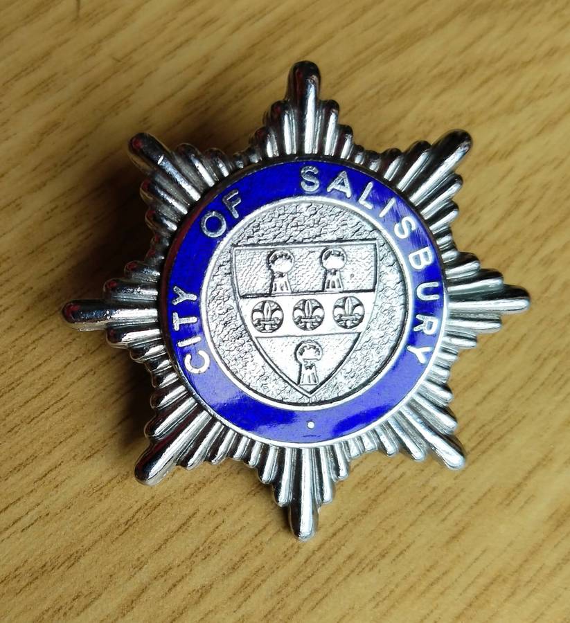 Zimbabwe City of Salisbury Fire Brigade Cap Badge.