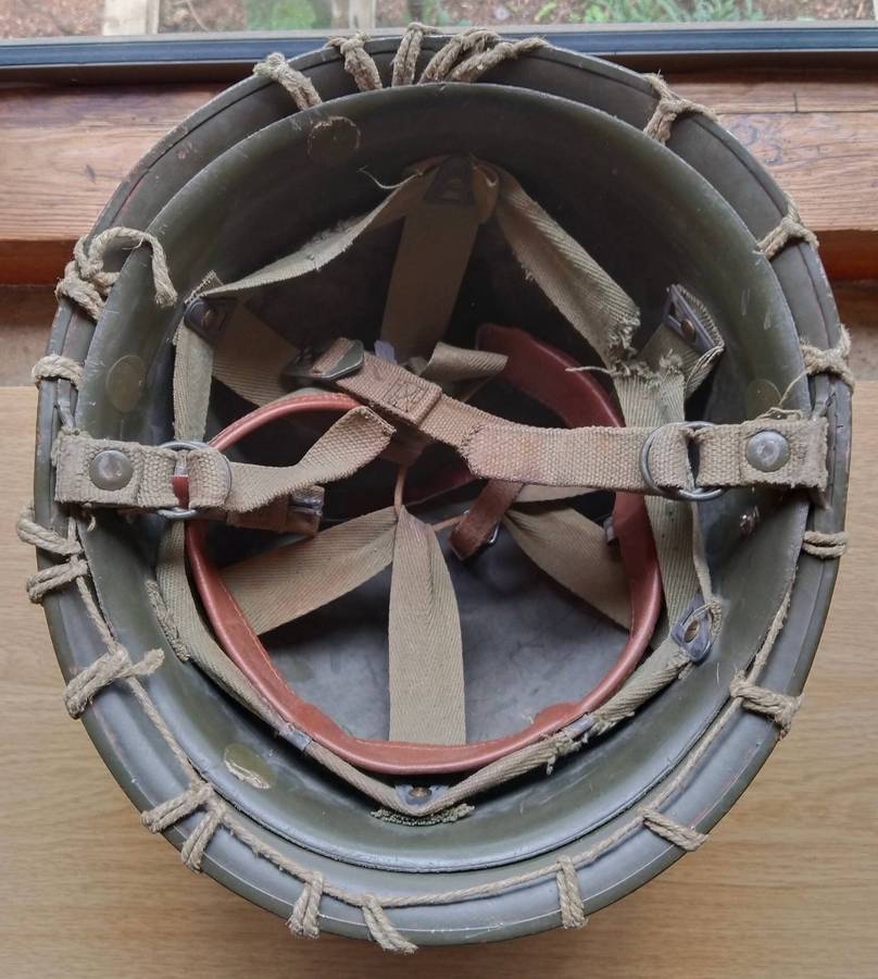 SADF Steel Helmet ( Staaldak) With Webbing.