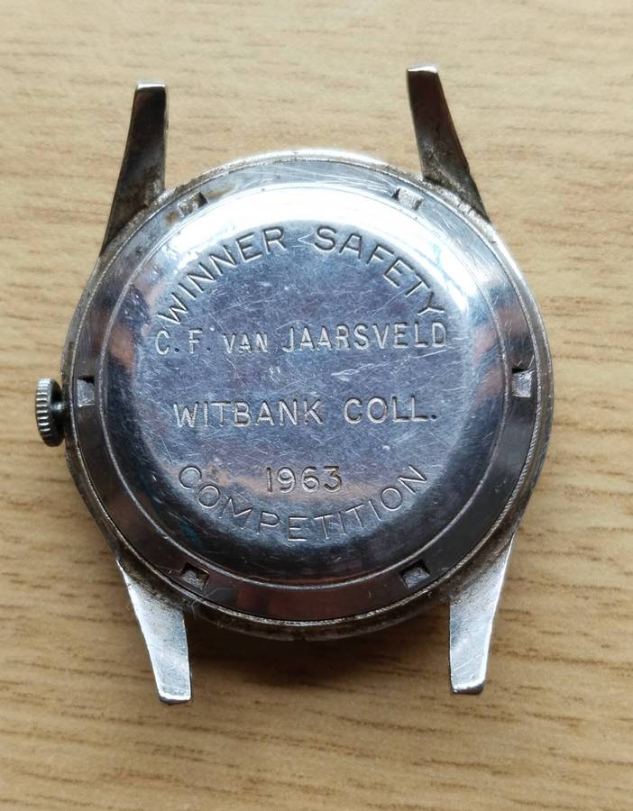 Transvaal and Orange Free State Ernest Borel 1963 Safety Watch.