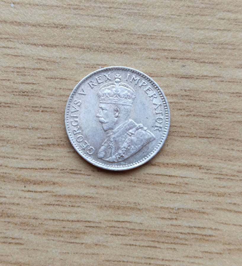 South Africa 1933 Silver Threepence.