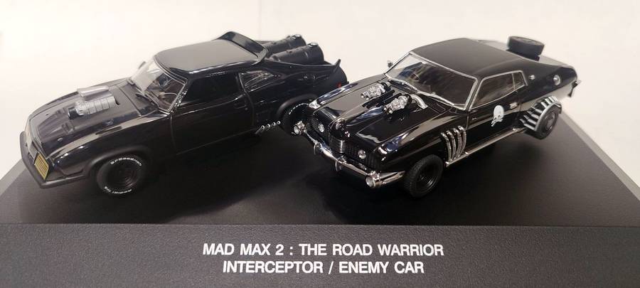 **RARE/MINT/BOXED** 1/43 AutoArt Mad Max 2 The Road Warrior Set Interceptor/Enemy Car 674110527452