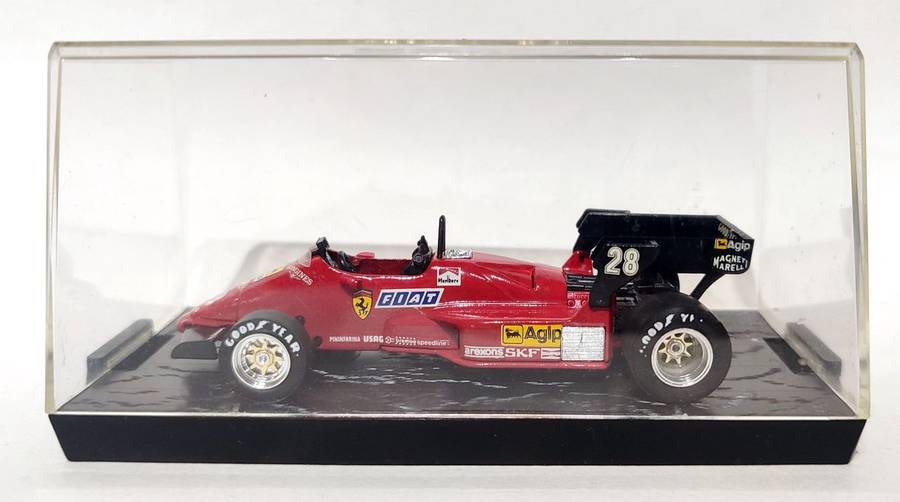 **Pre-loved** 1/43 Brumm Ferrari 126 C4 F1 1984 #28 Rene Arnoux
