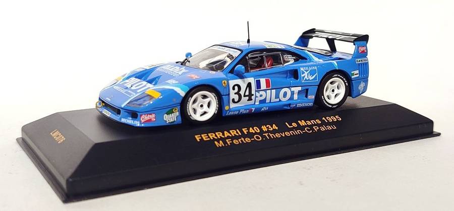 **NEW/SEALED** 1/43 IXO Ferrari F40 #34 Le Mans 1995 Ferte-Thevenin-Palau (LMC076)