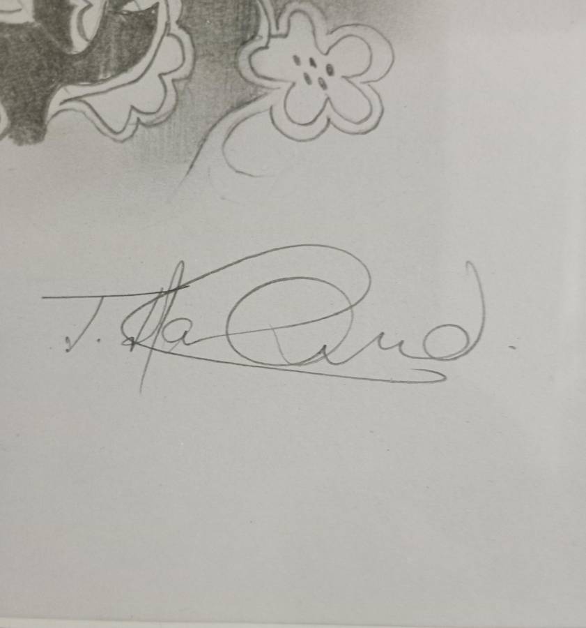 BEAUTIFUL SIGNED NELSON MANDELA SKETCH*HIGHLY COLLECTABLE*