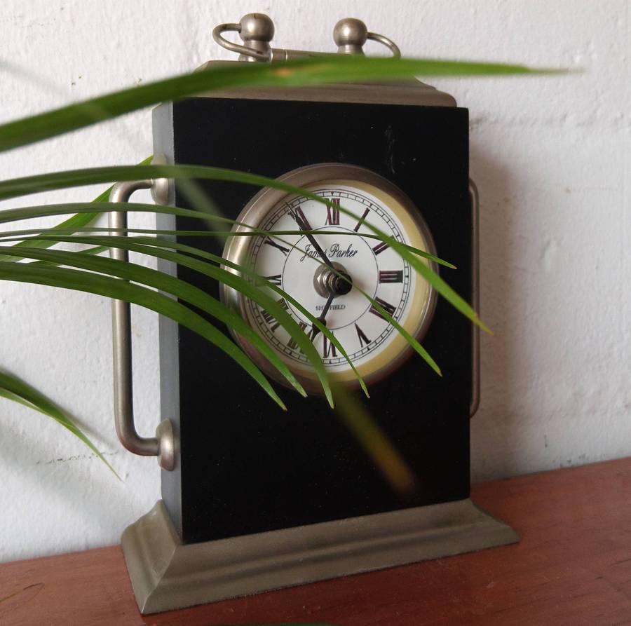 Vintage James Parker Sheffield Desk Clock