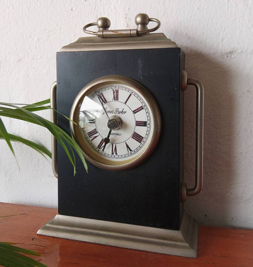 Vintage James Parker Sheffield Desk Clock