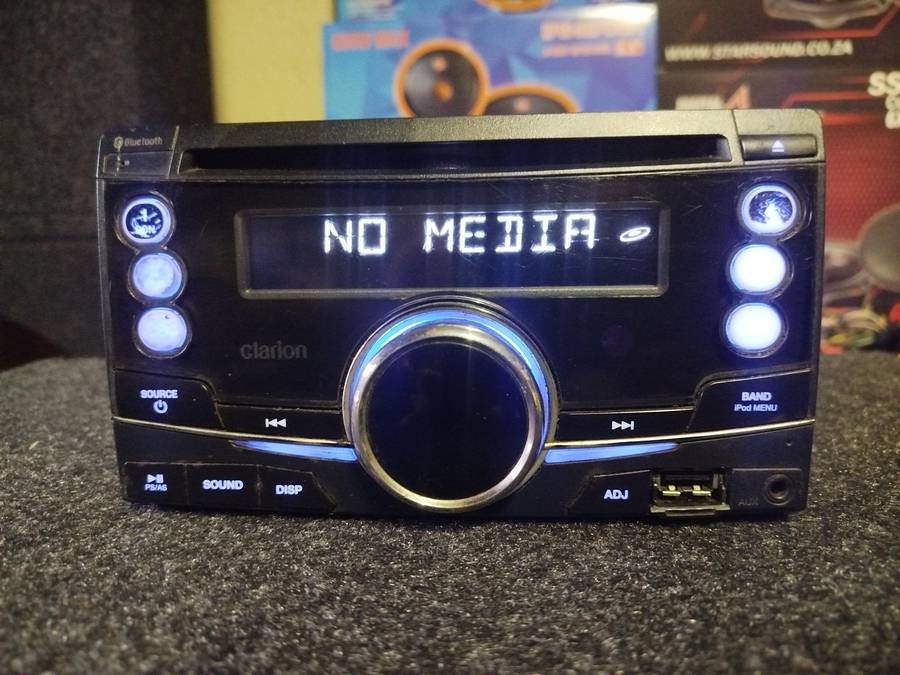 Clarion Double Din Car Media Player with USB/BT/AUX/CD/MP3 (PX3973AA)